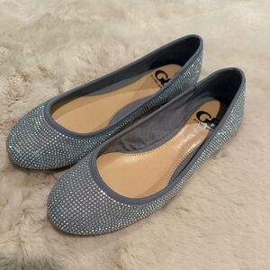 Women's Sparkling Gray Flats